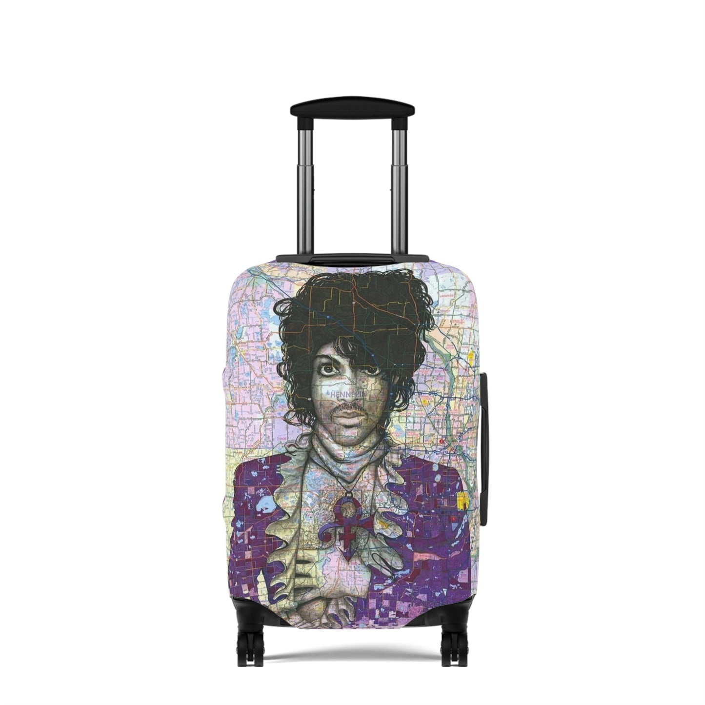 Prince and Messy Bun Luggage Cover