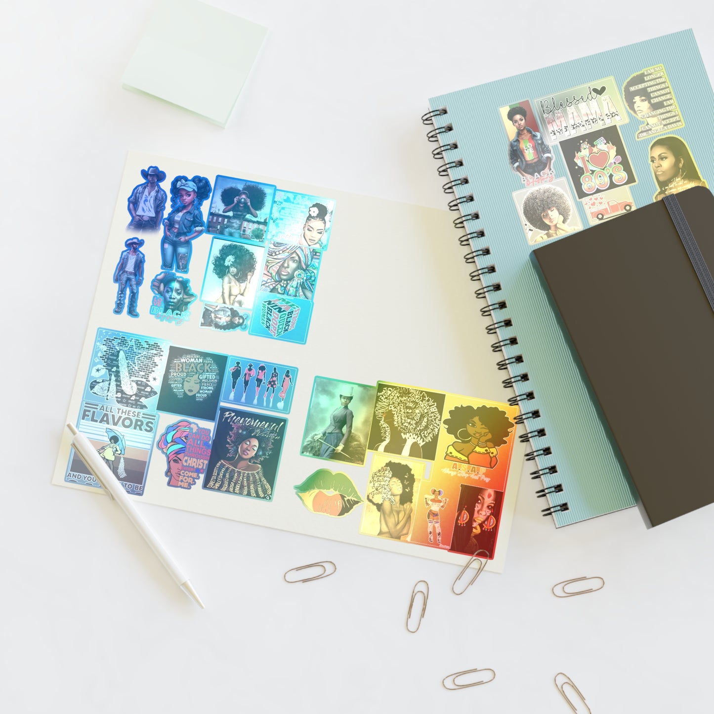 African American Sticker Sheets