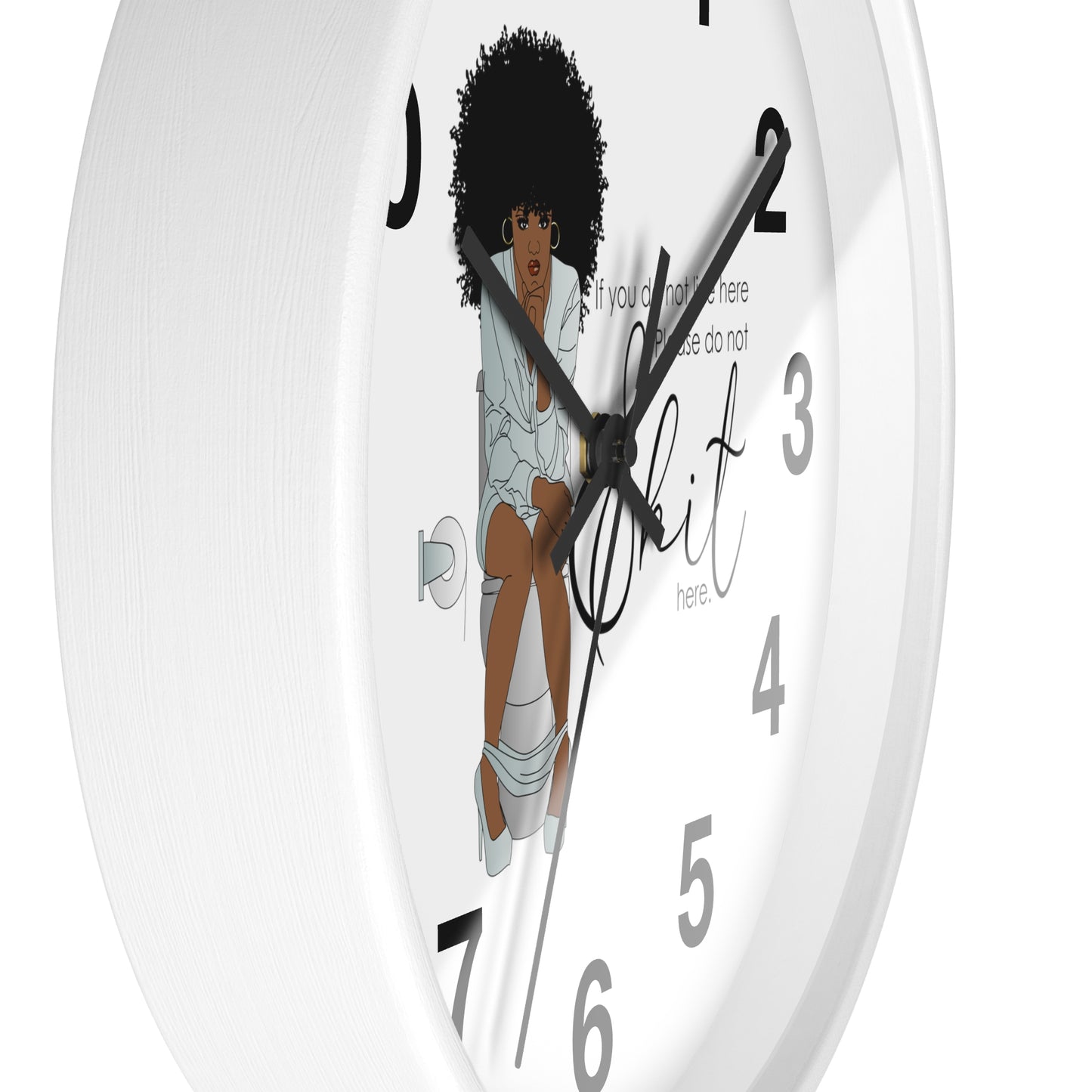 You Dont Live Here Wall Clock