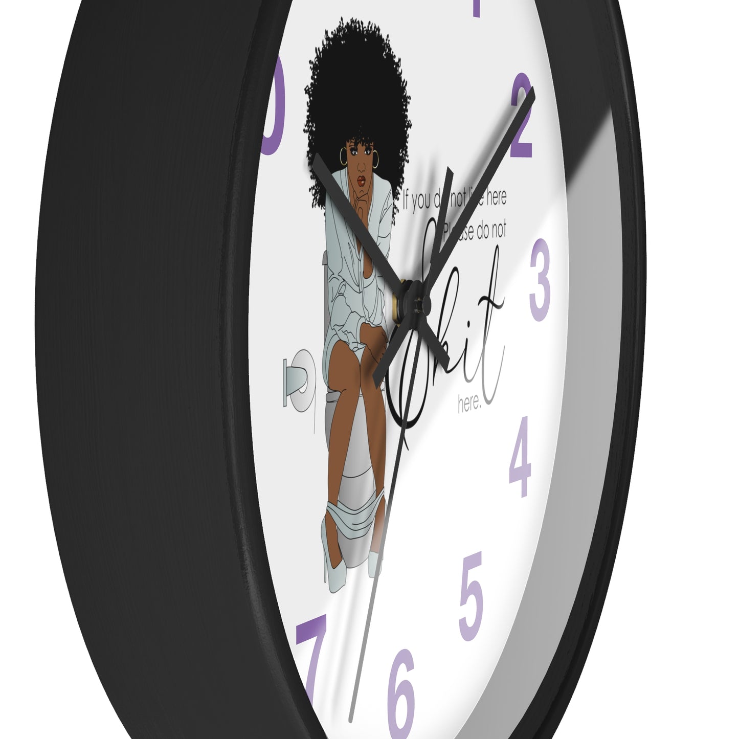 You Dont Live Here Wall Clock