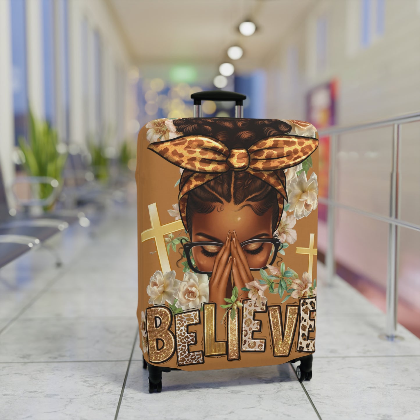 Prince and Messy Bun Luggage Cover