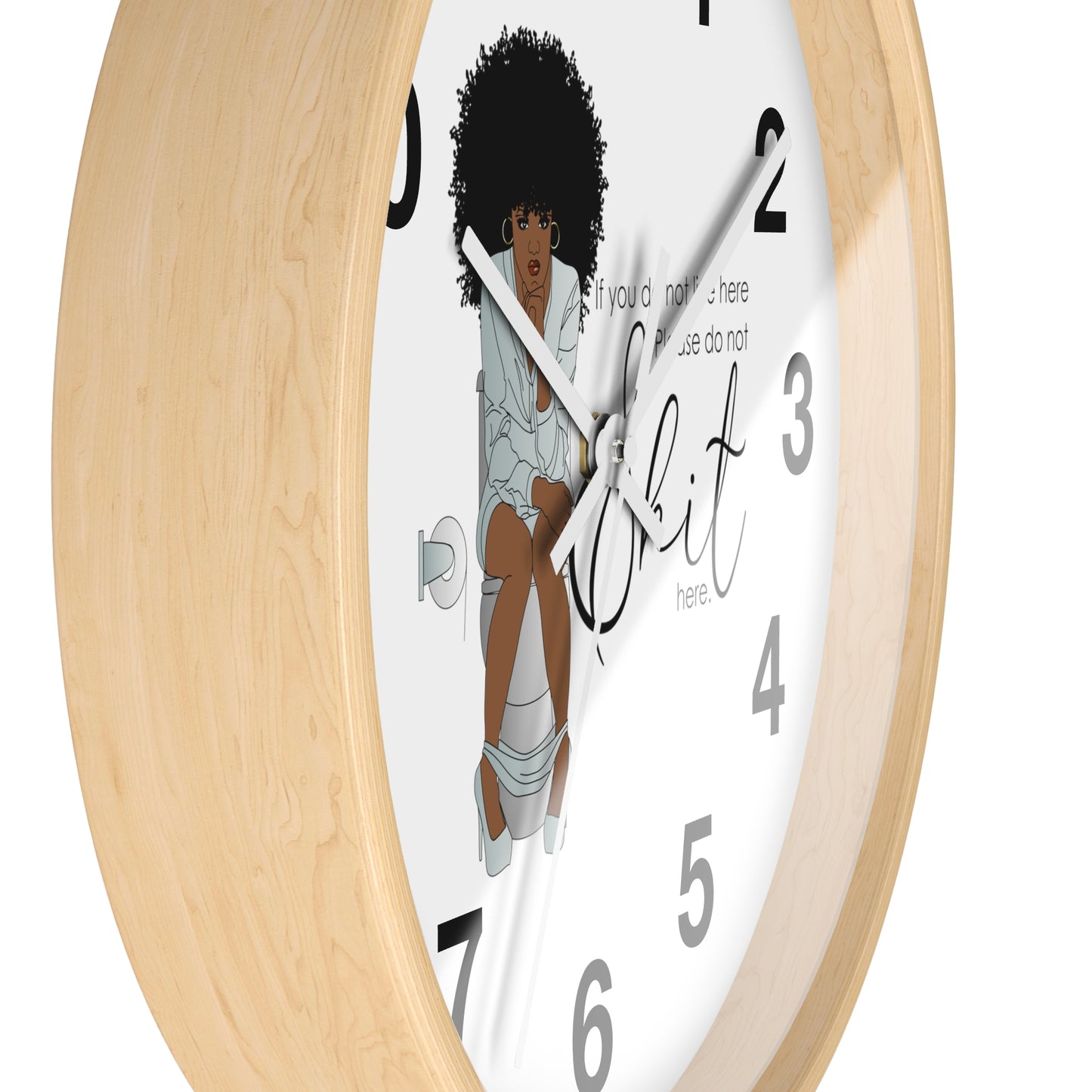 You Dont Live Here Wall Clock