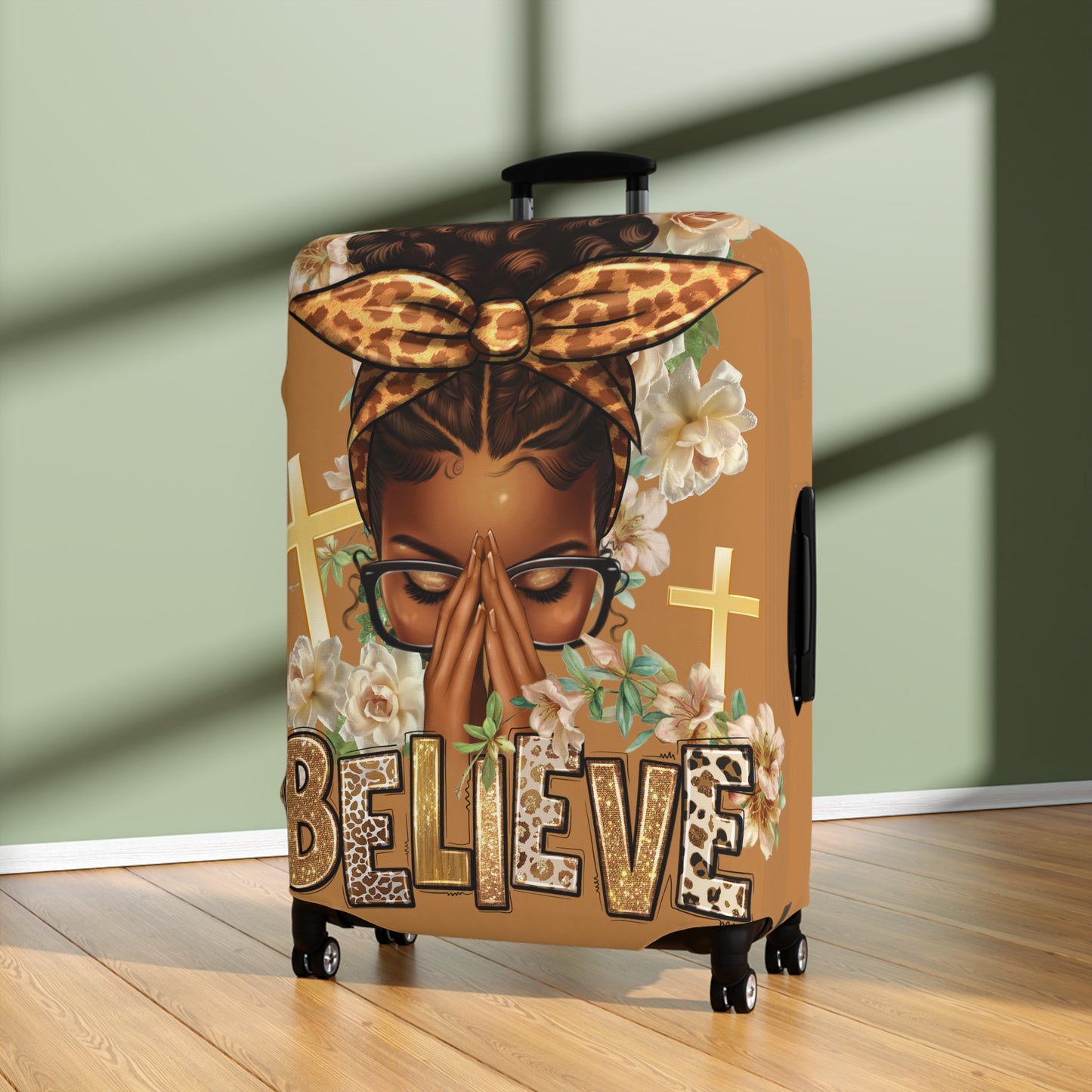 Prince and Messy Bun Luggage Cover