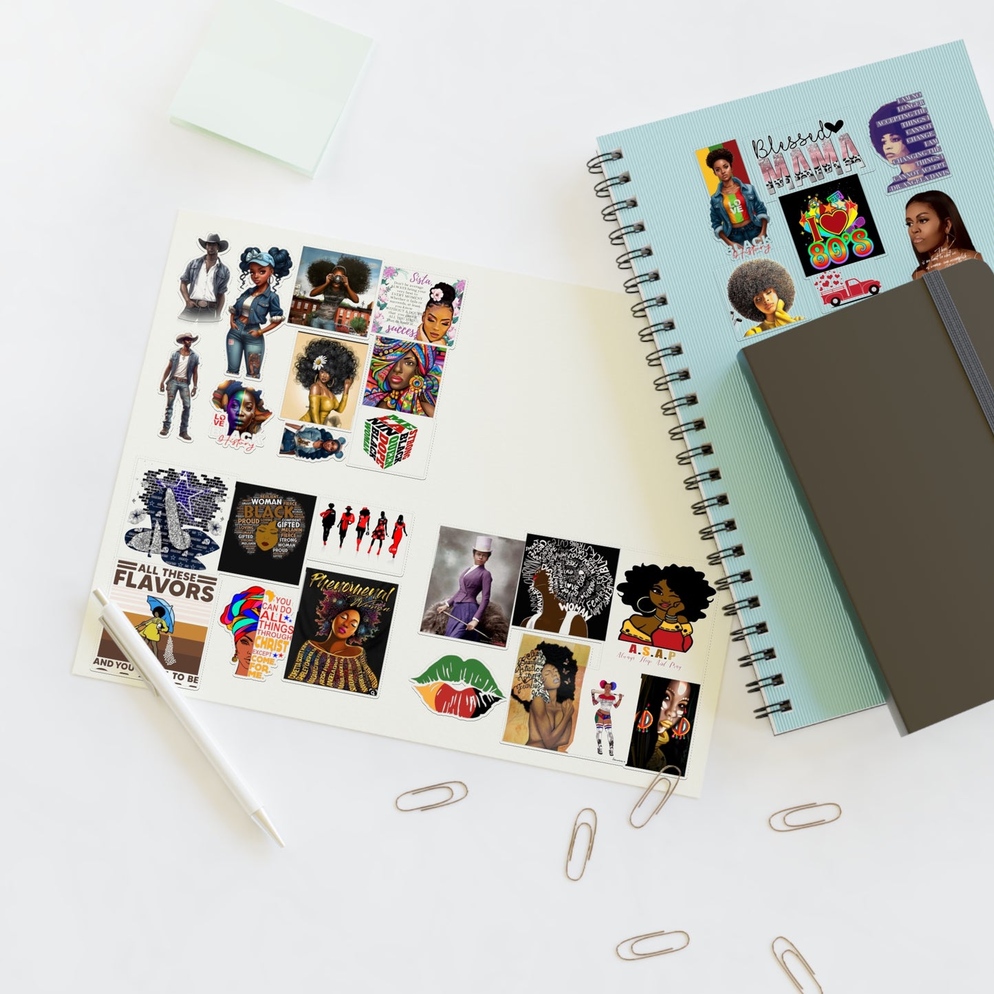 African American Sticker Sheets