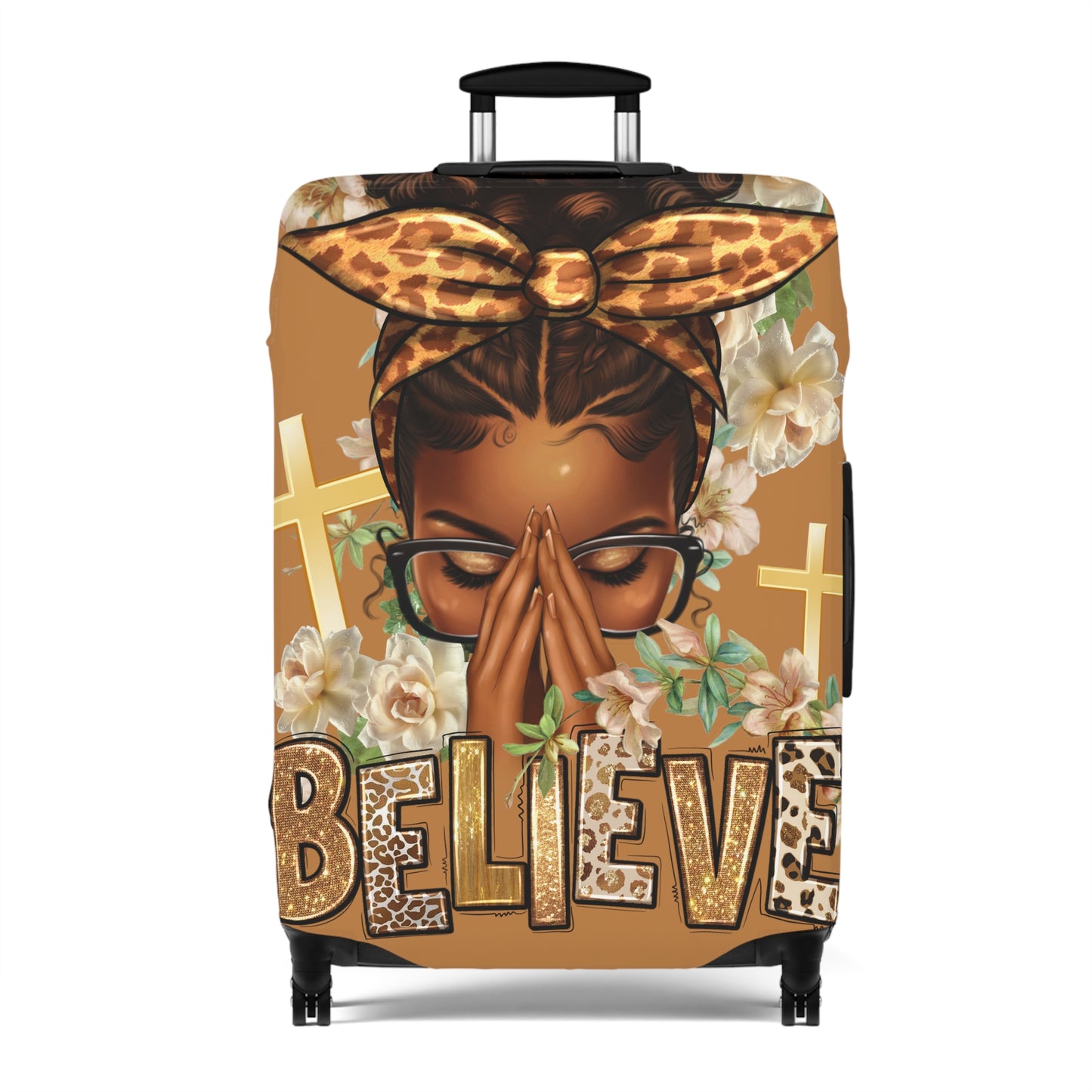 Prince and Messy Bun Luggage Cover