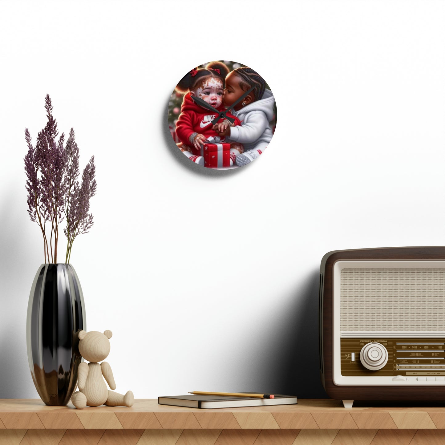 I am not my skin Acrylic Wall Clock
