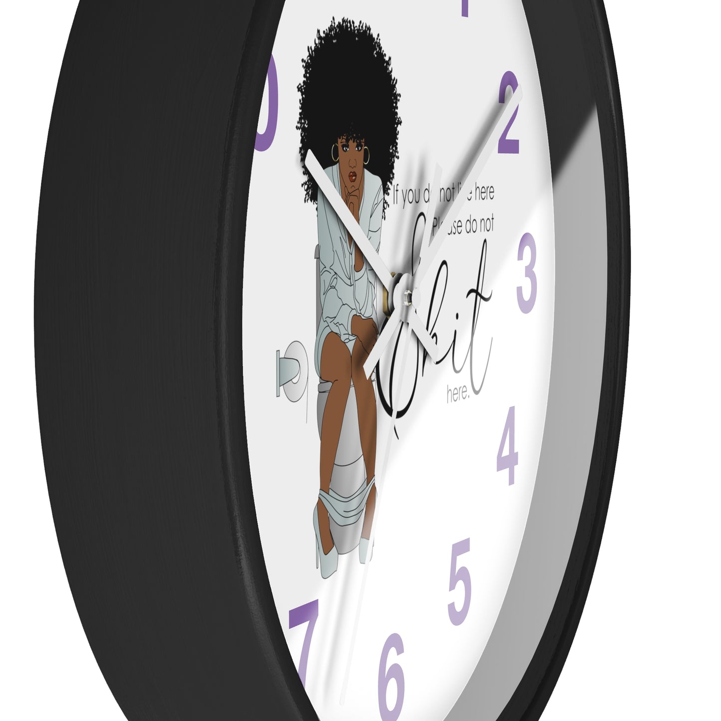 You Dont Live Here Wall Clock