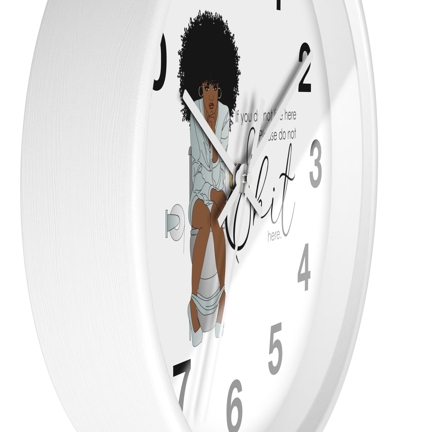 You Dont Live Here Wall Clock