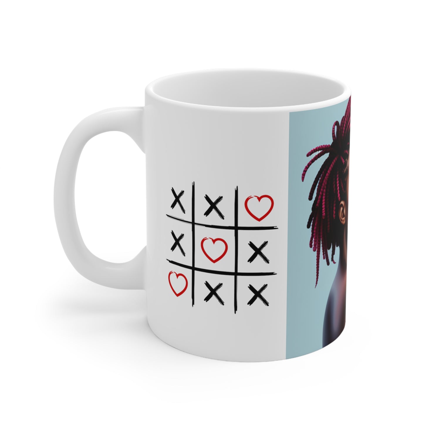 Beautiful African American Ceramic Coffee Cups, 11oz, 15oz
