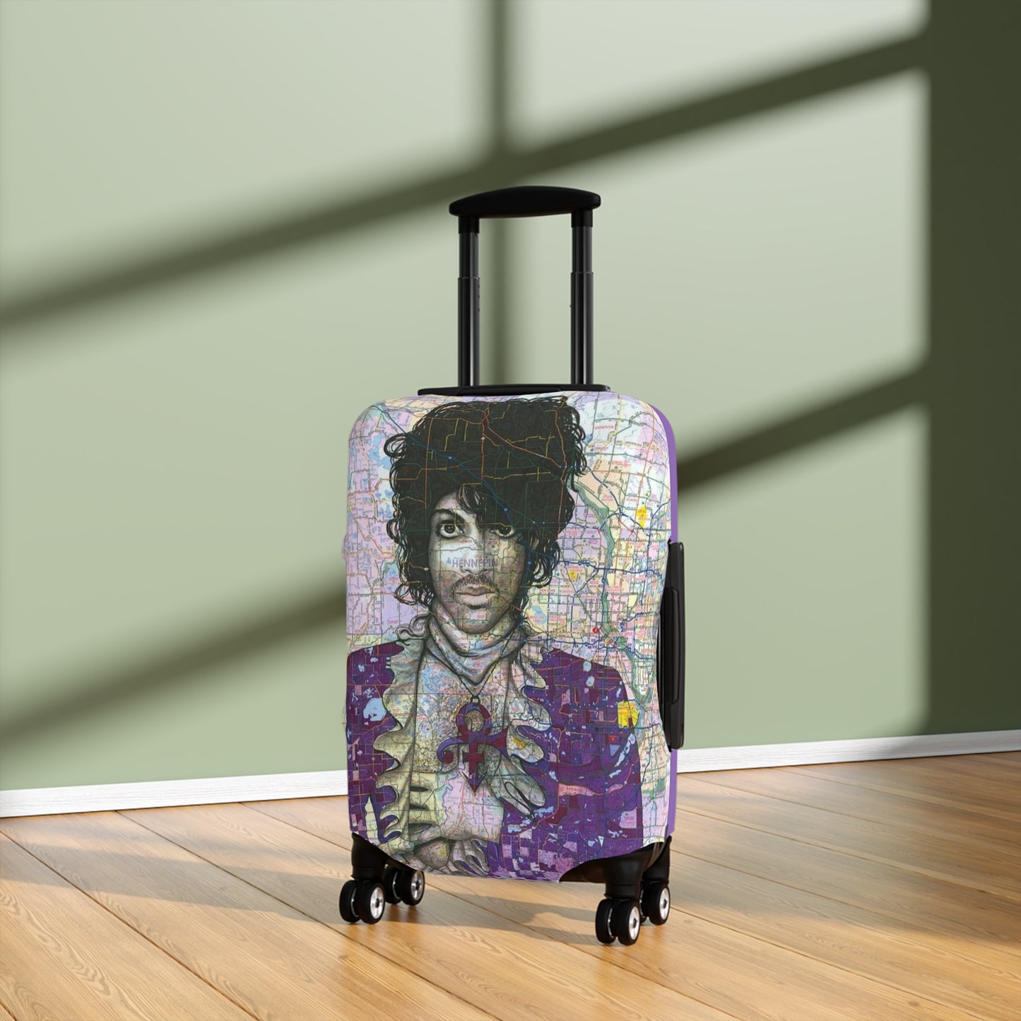 Prince and Messy Bun Luggage Cover
