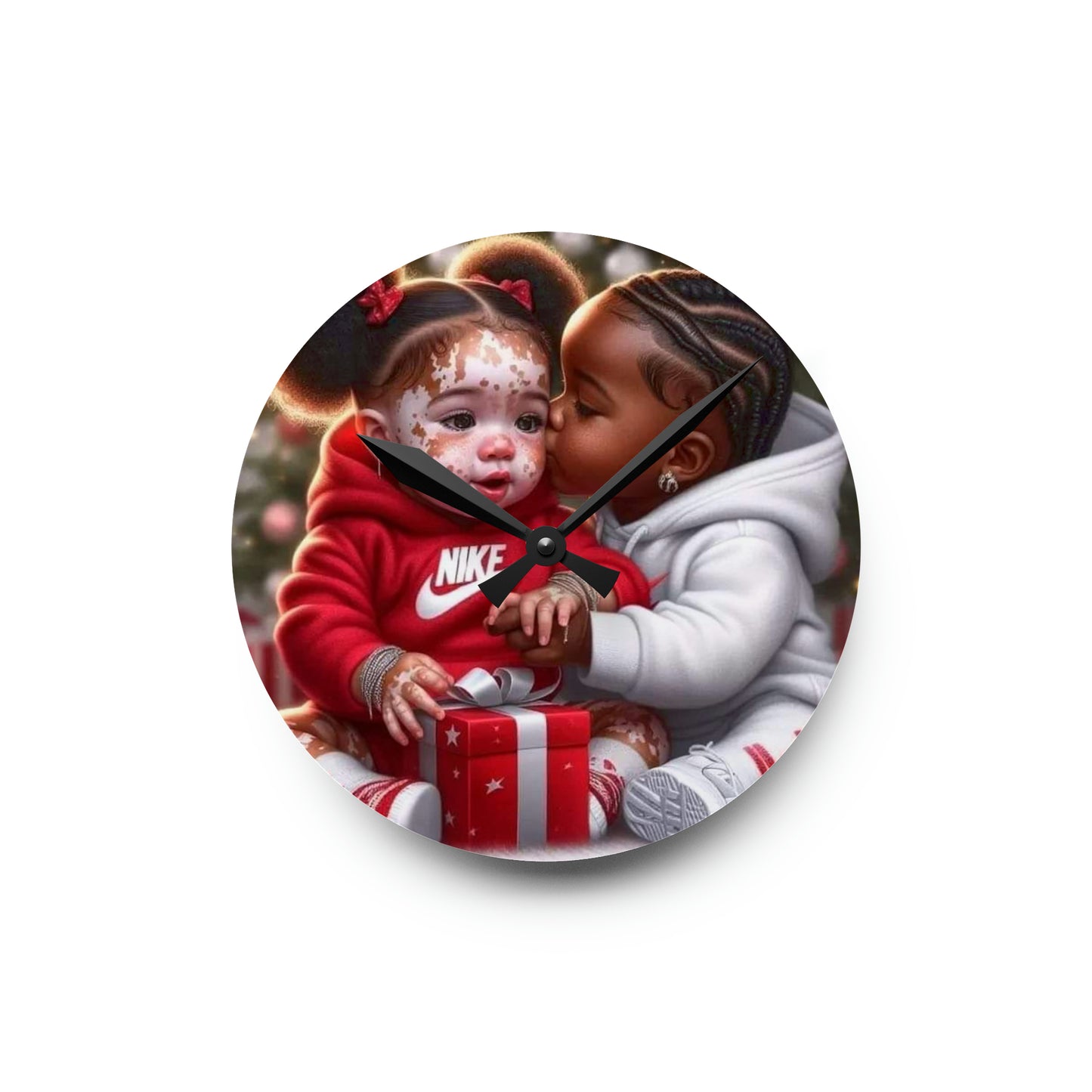 I am not my skin Acrylic Wall Clock