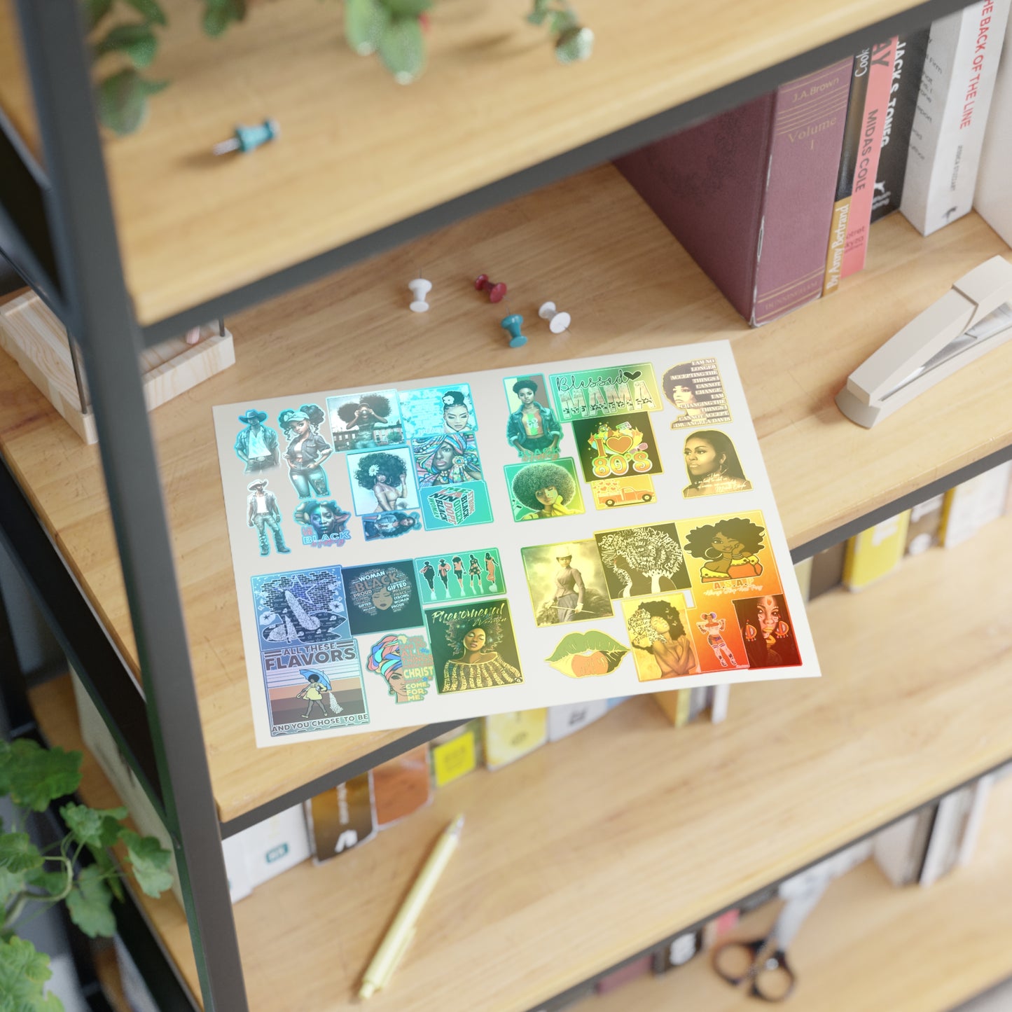 African American Sticker Sheets