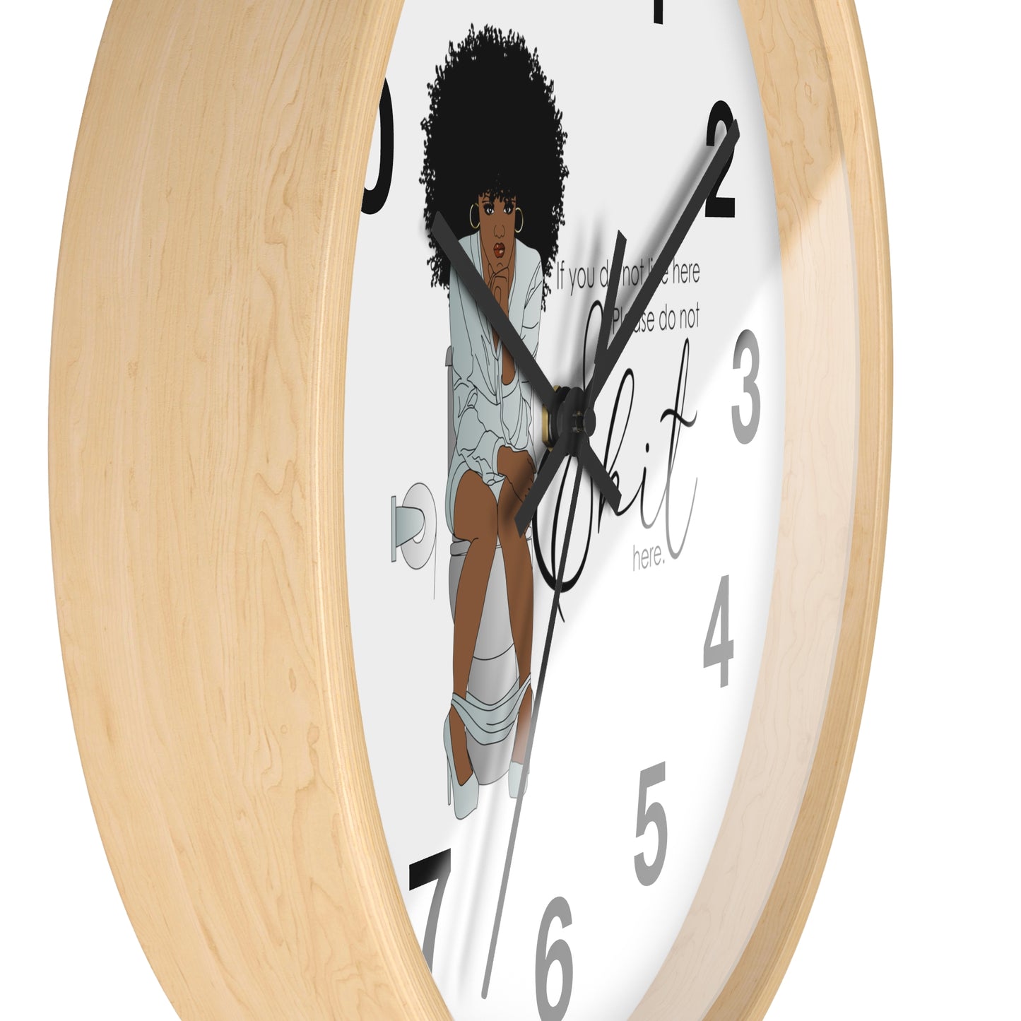 You Dont Live Here Wall Clock