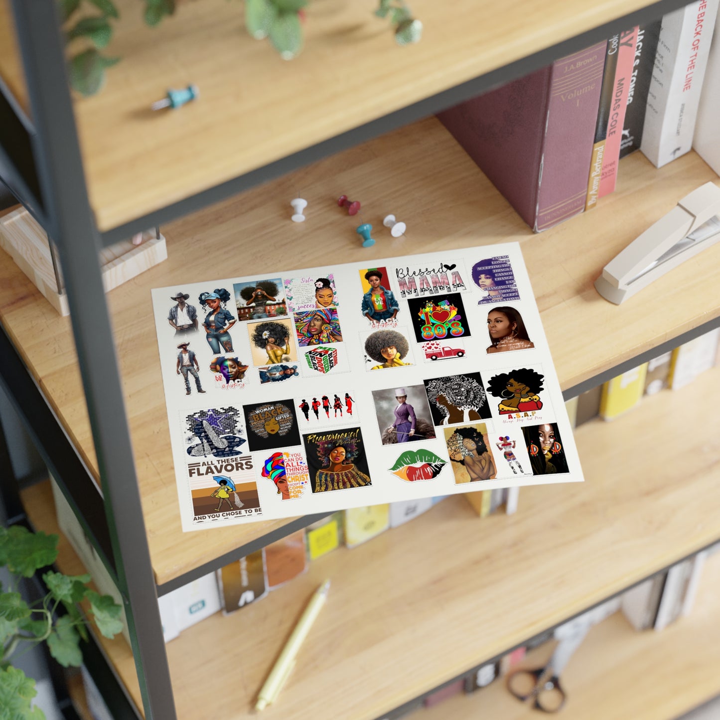 African American Sticker Sheets
