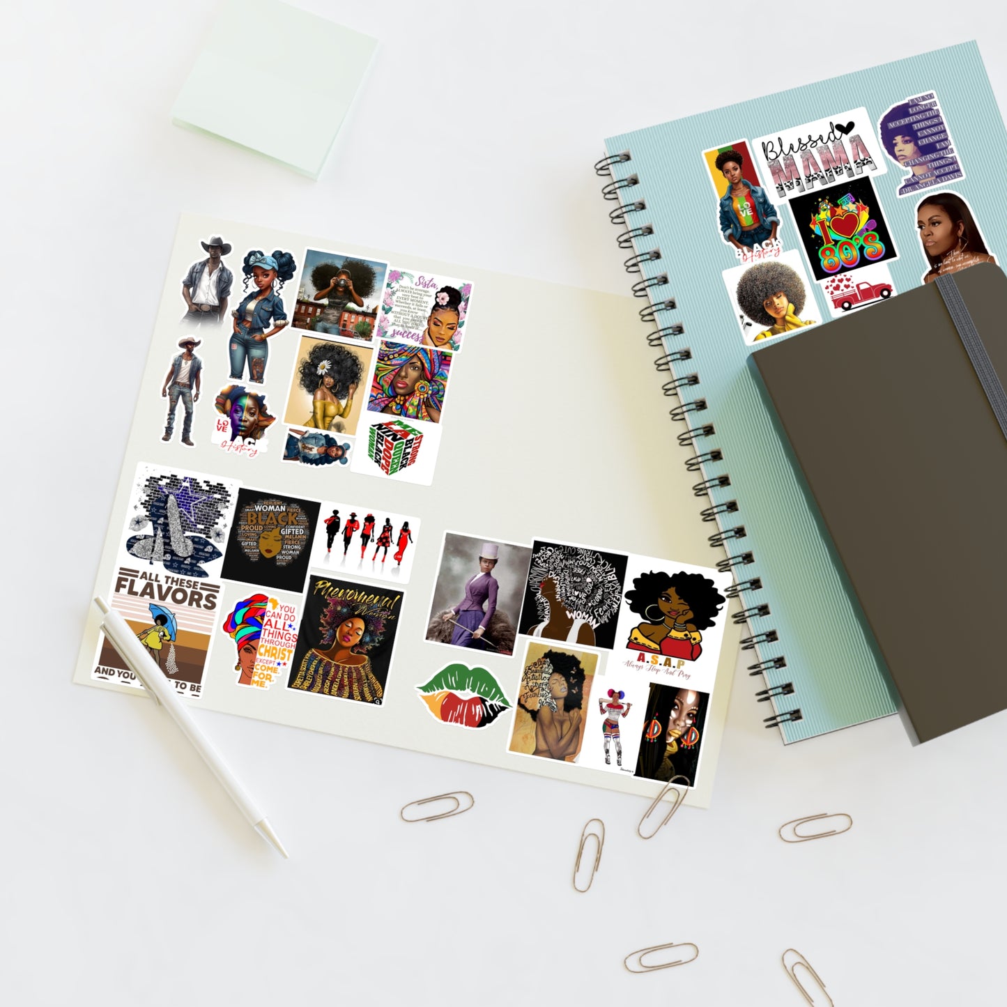 African American Sticker Sheets
