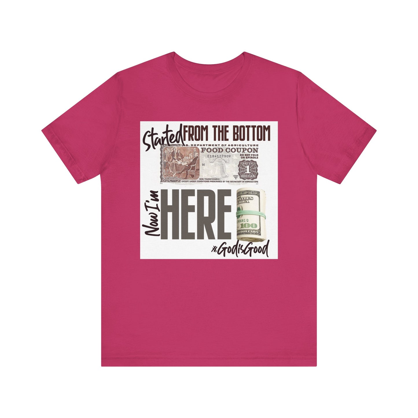 Started From the Bottom Now We Here Unisex Jersey Short Sleeve Tee