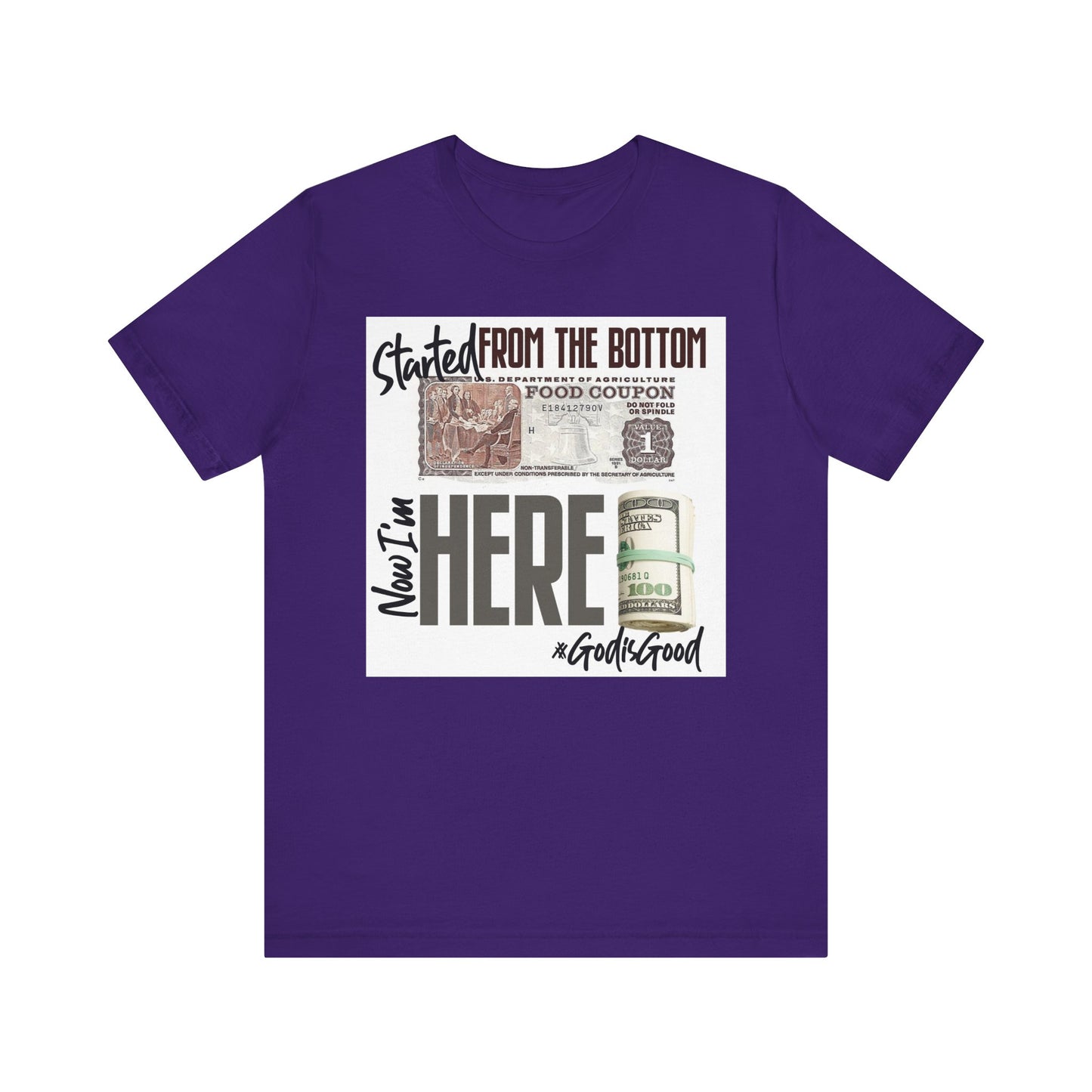 Started From the Bottom Now We Here Unisex Jersey Short Sleeve Tee