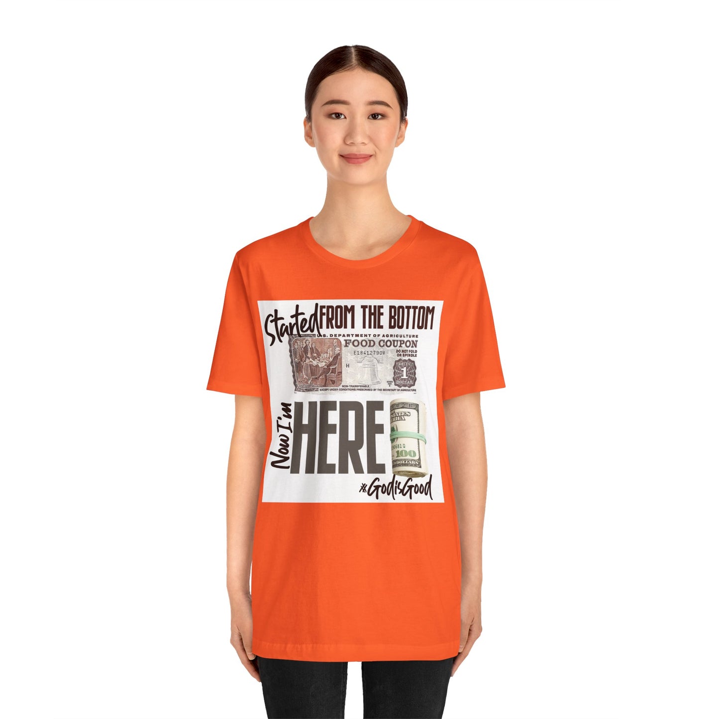 Started From the Bottom Now We Here Unisex Jersey Short Sleeve Tee