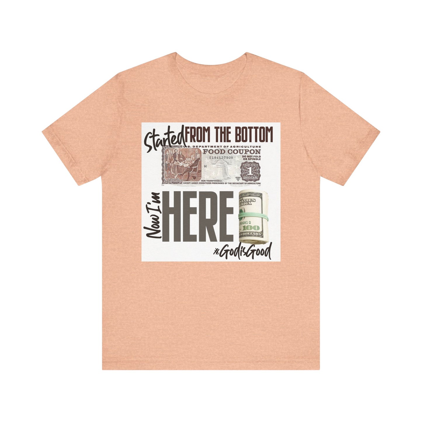 Started From the Bottom Now We Here Unisex Jersey Short Sleeve Tee