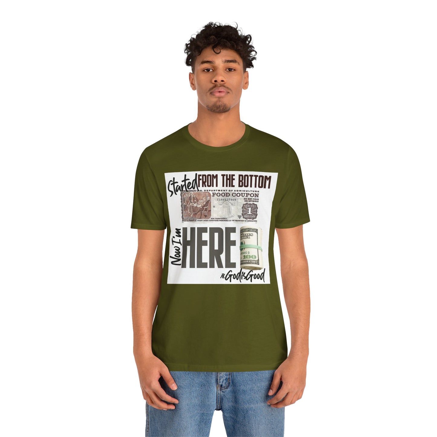 Started From the Bottom Now We Here Unisex Jersey Short Sleeve Tee