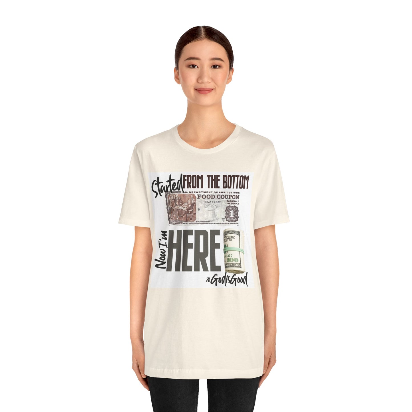 Started From the Bottom Now We Here Unisex Jersey Short Sleeve Tee