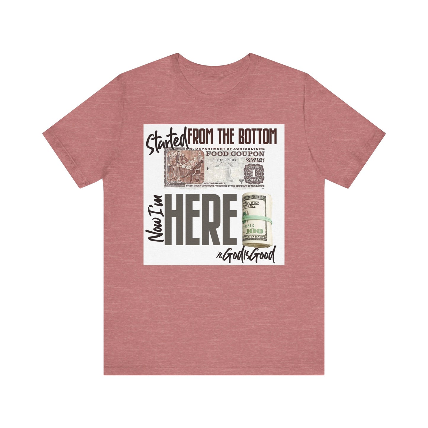 Started From the Bottom Now We Here Unisex Jersey Short Sleeve Tee