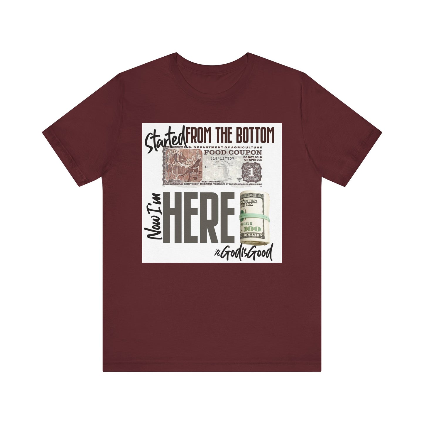 Started From the Bottom Now We Here Unisex Jersey Short Sleeve Tee