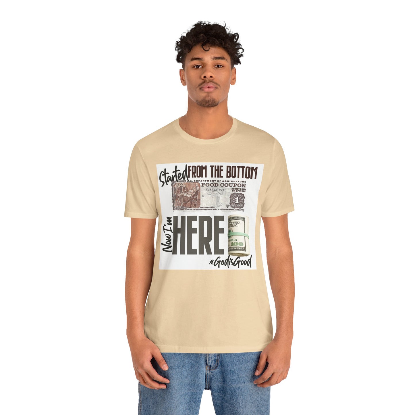 Started From the Bottom Now We Here Unisex Jersey Short Sleeve Tee