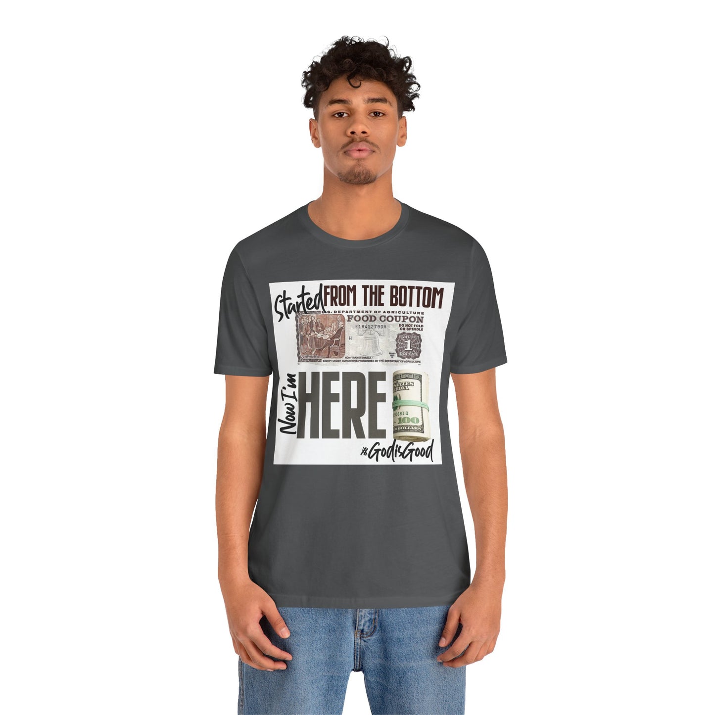 Started From the Bottom Now We Here Unisex Jersey Short Sleeve Tee