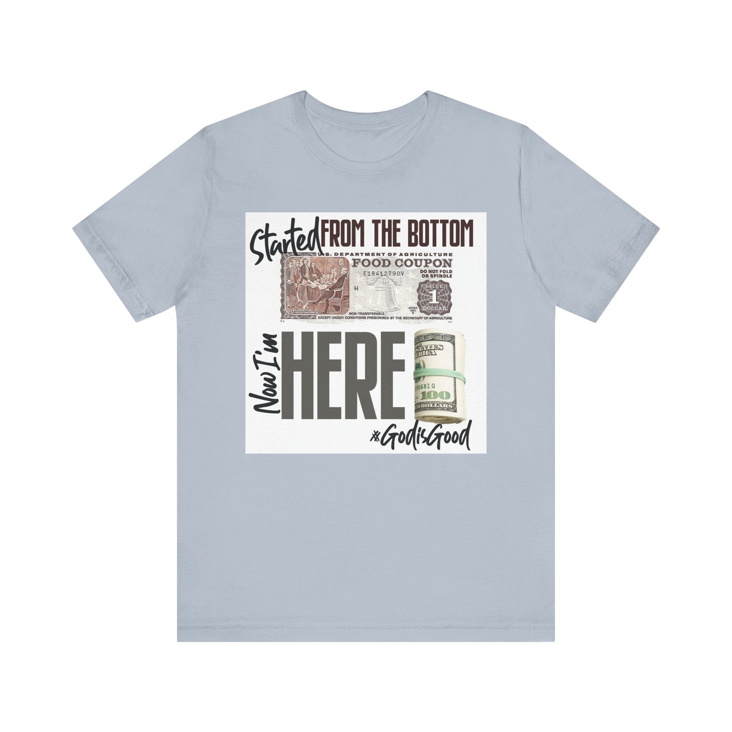Started From the Bottom Now We Here Unisex Jersey Short Sleeve Tee