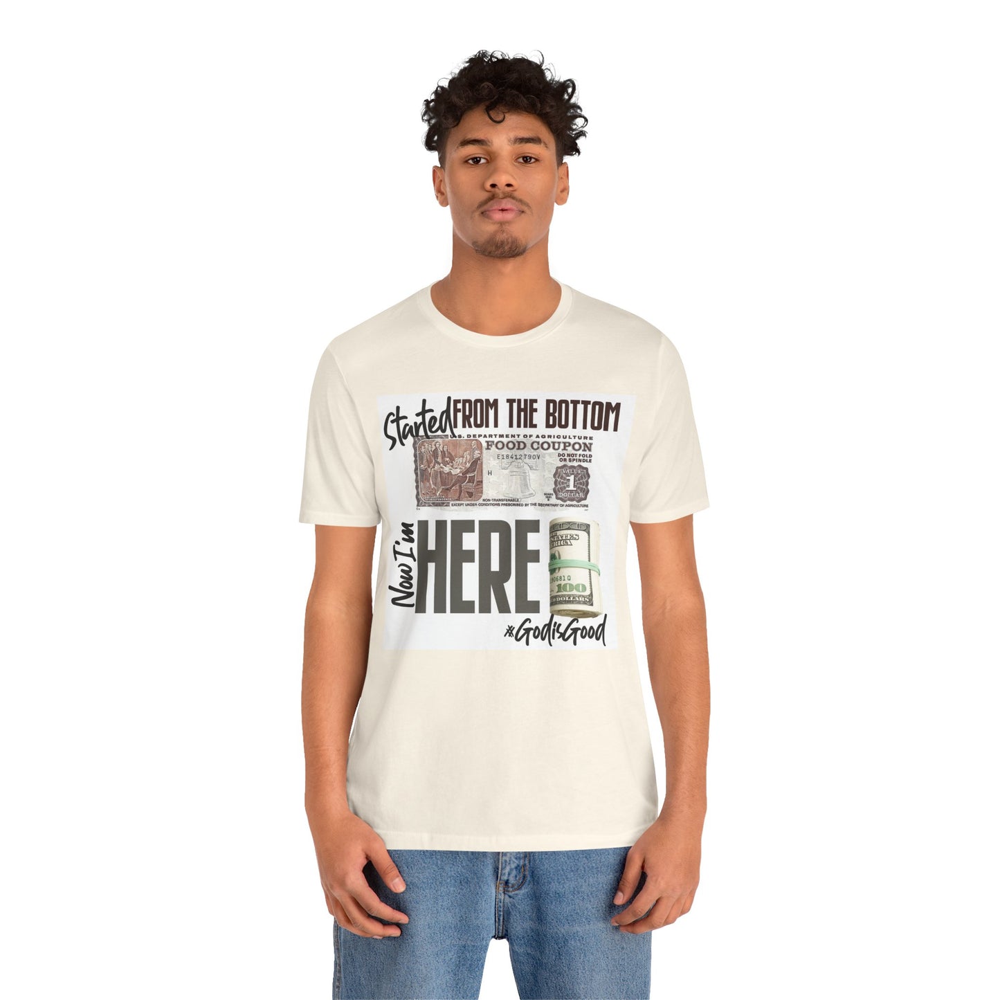 Started From the Bottom Now We Here Unisex Jersey Short Sleeve Tee