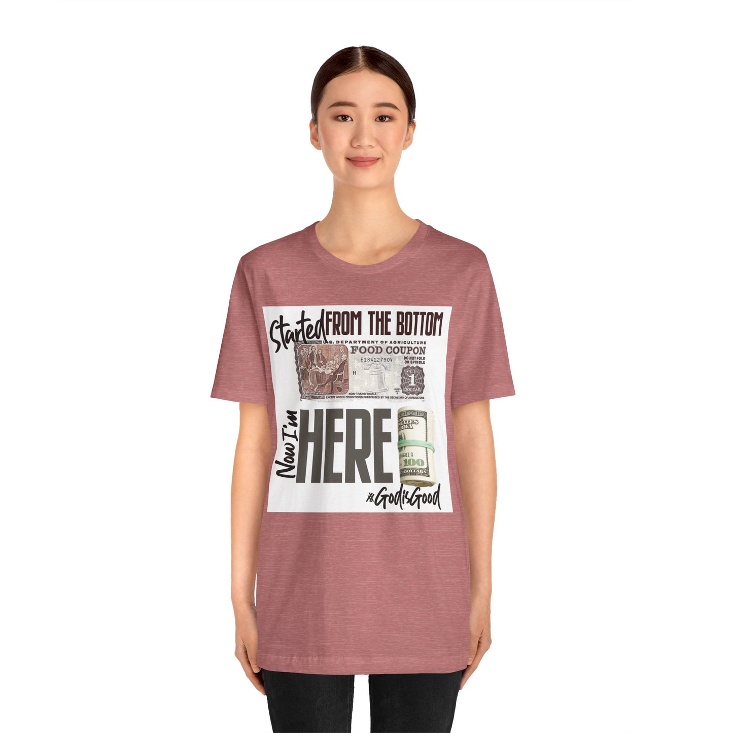 Started From the Bottom Now We Here Unisex Jersey Short Sleeve Tee