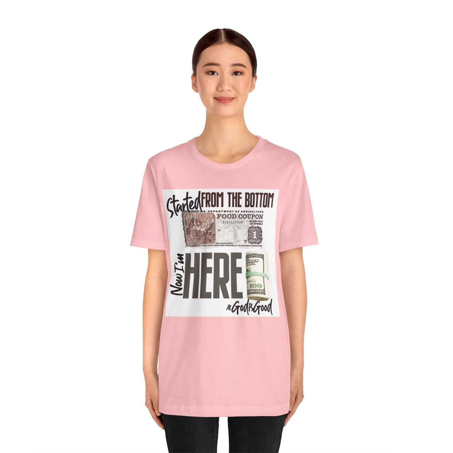 Started From the Bottom Now We Here Unisex Jersey Short Sleeve Tee