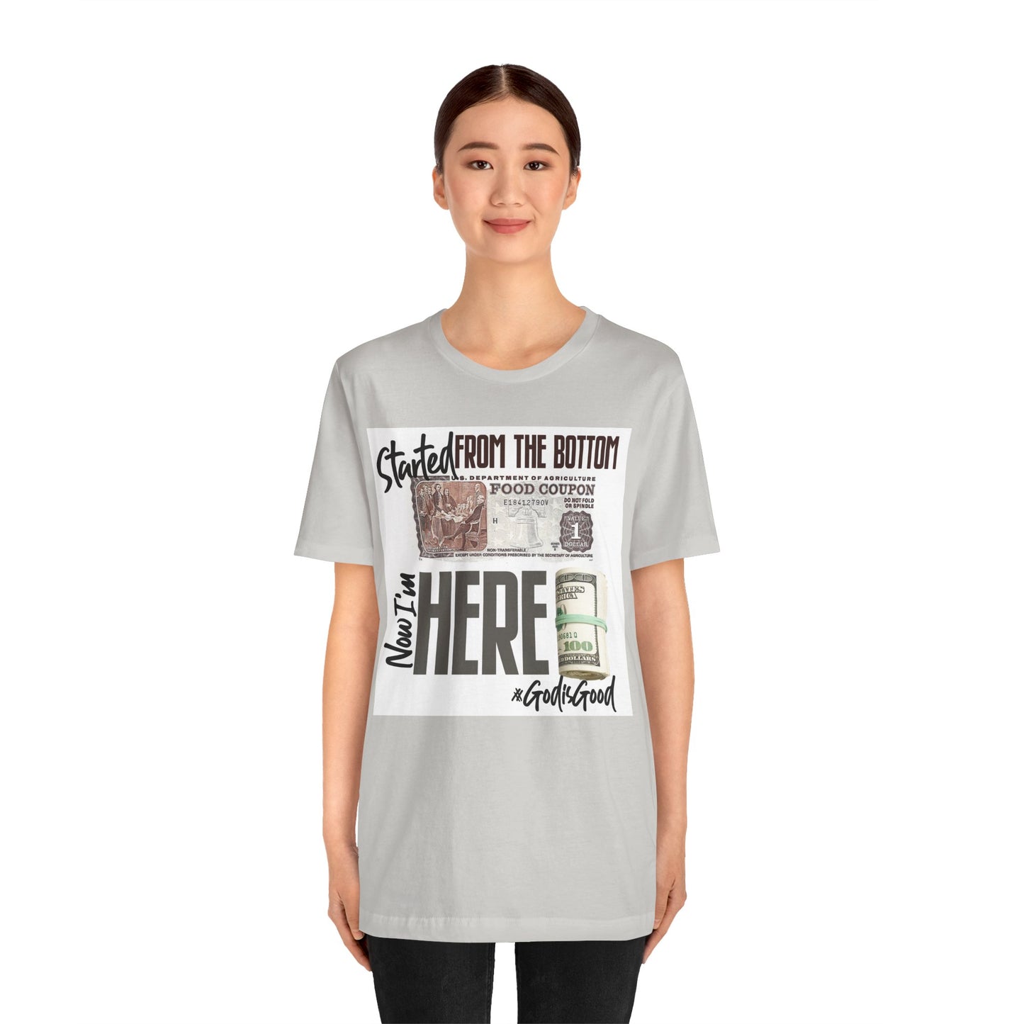 Started From the Bottom Now We Here Unisex Jersey Short Sleeve Tee