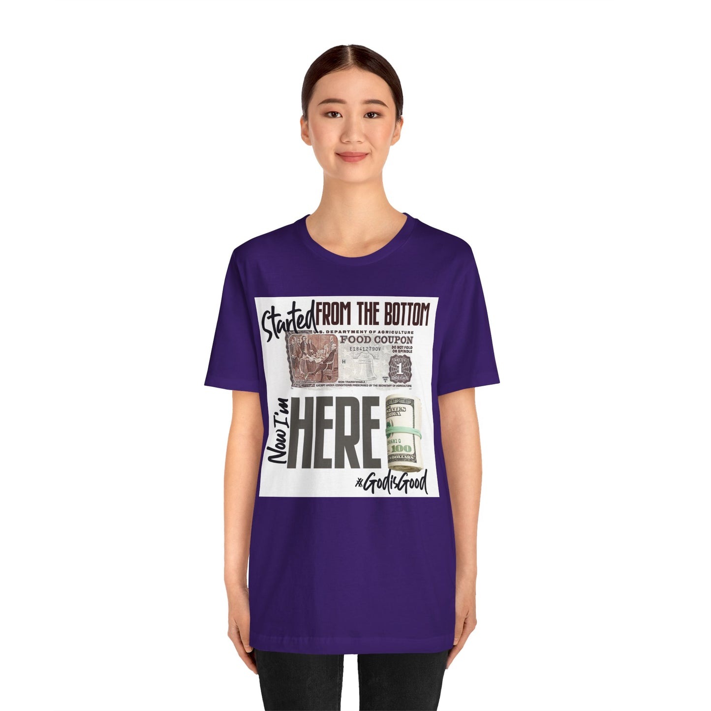 Started From the Bottom Now We Here Unisex Jersey Short Sleeve Tee