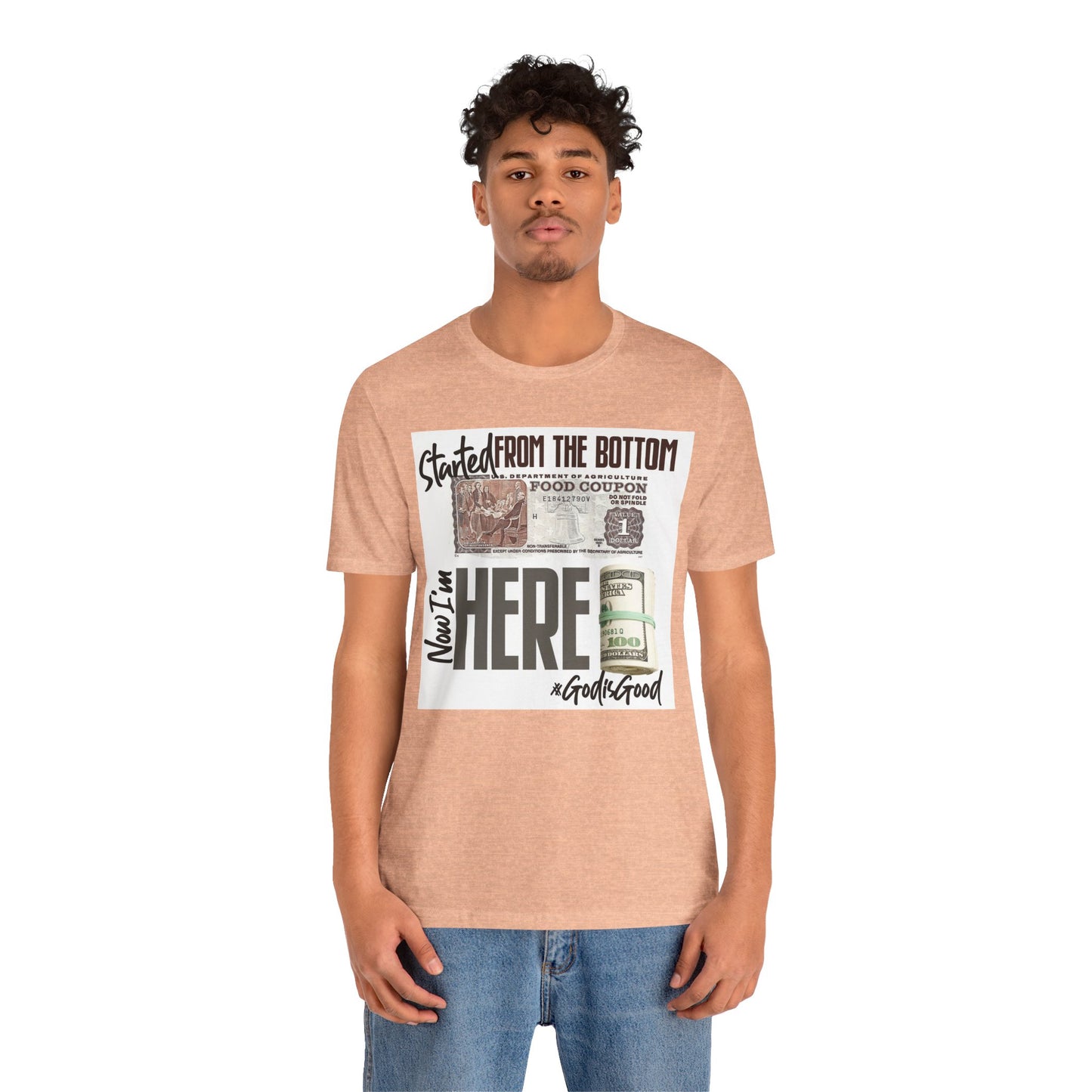 Started From the Bottom Now We Here Unisex Jersey Short Sleeve Tee