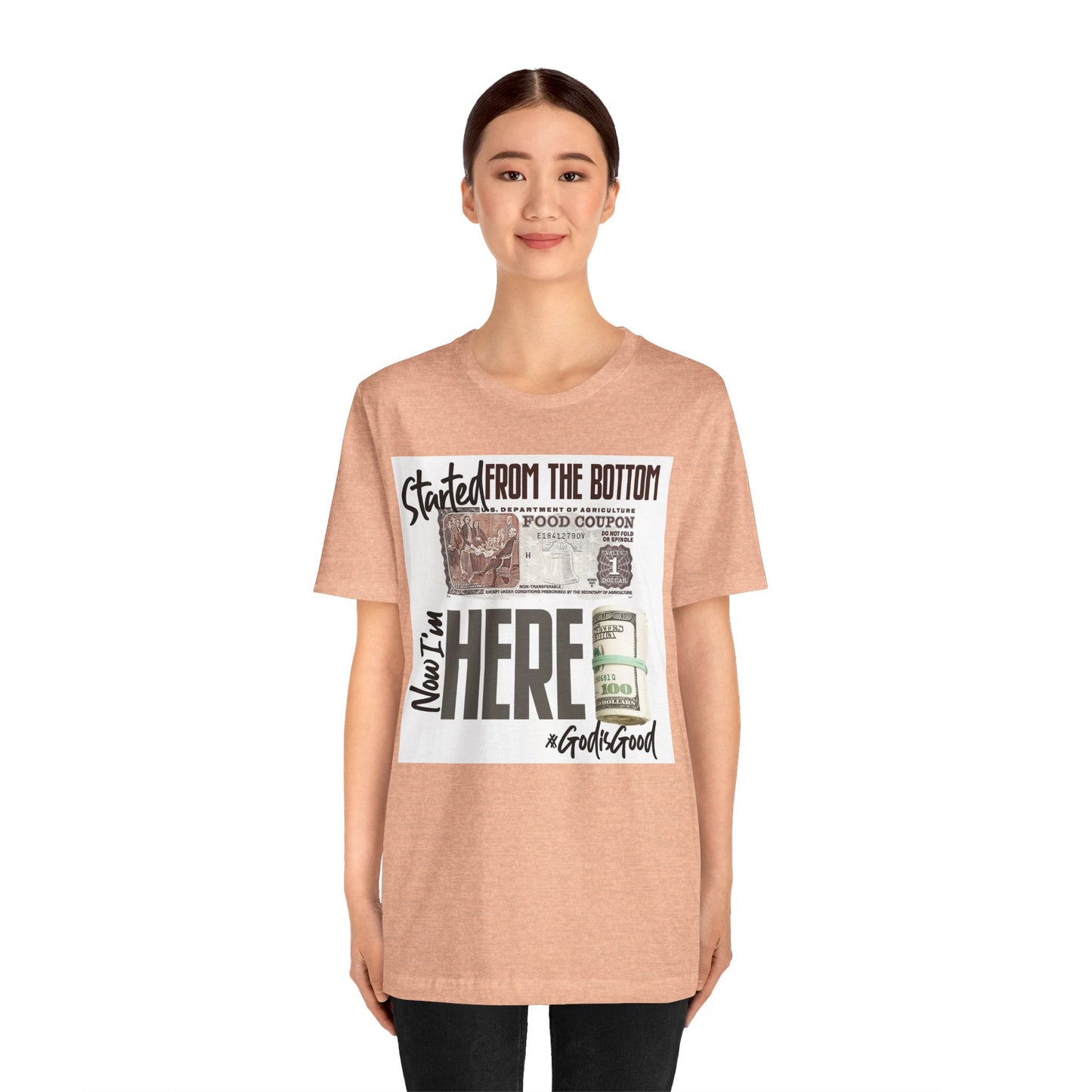 Started From the Bottom Now We Here Unisex Jersey Short Sleeve Tee