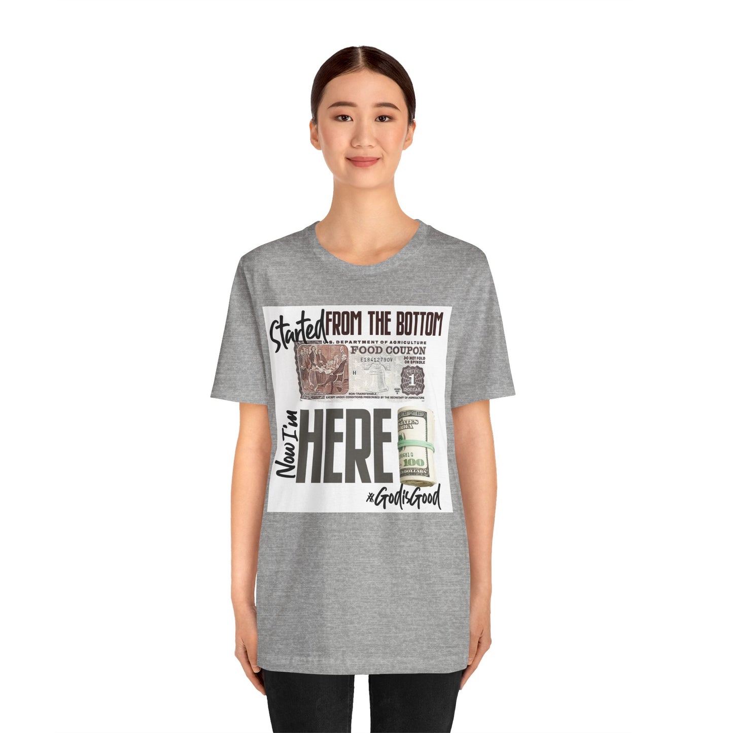 Started From the Bottom Now We Here Unisex Jersey Short Sleeve Tee