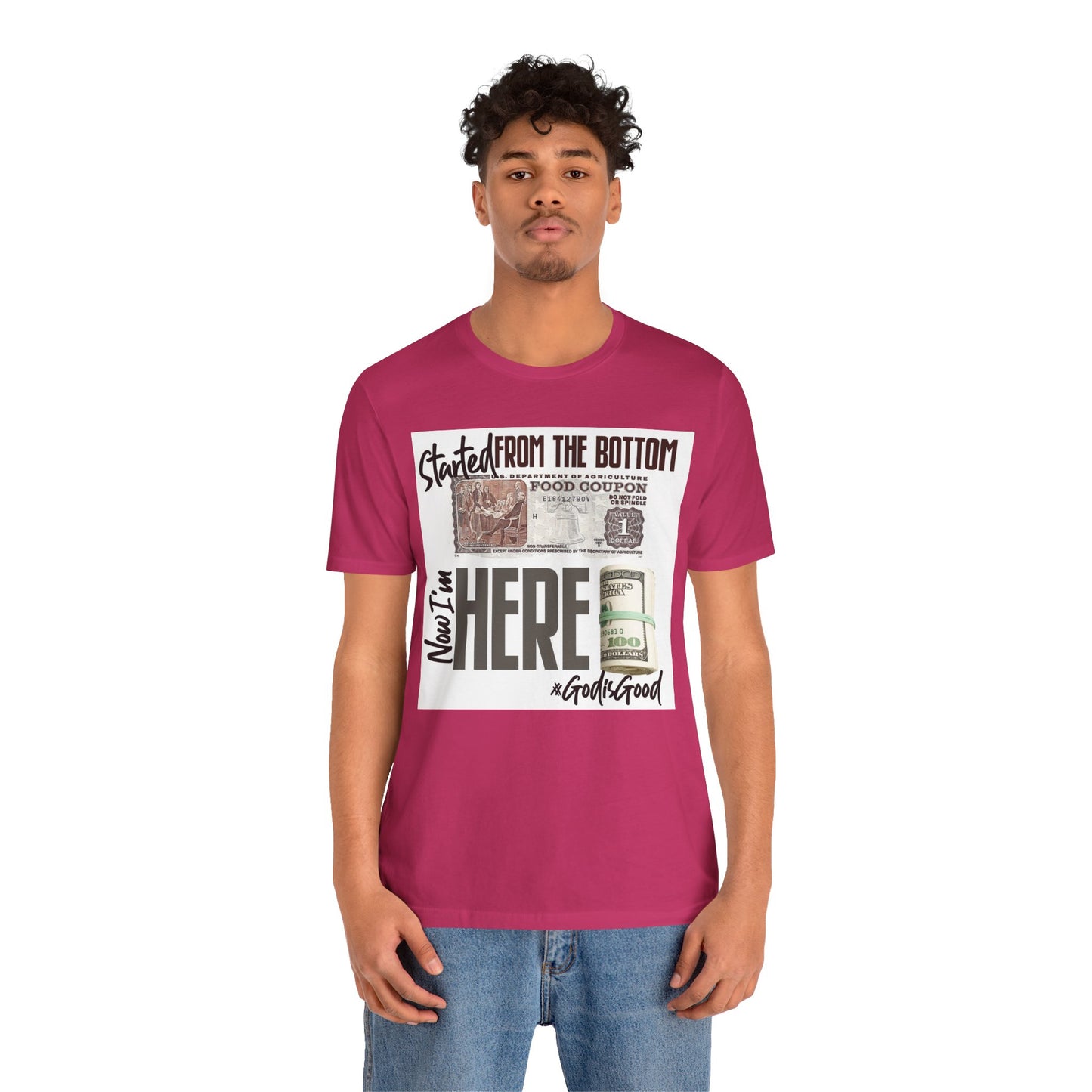 Started From the Bottom Now We Here Unisex Jersey Short Sleeve Tee