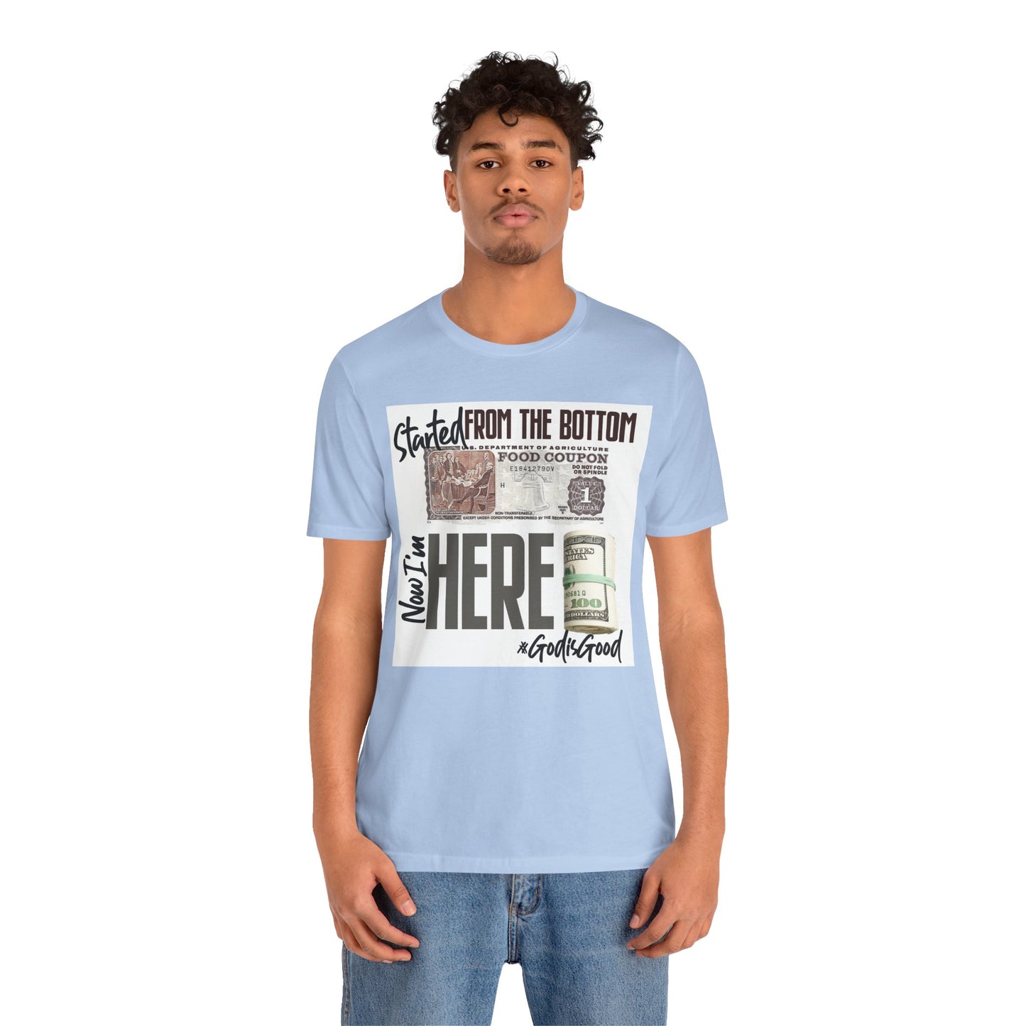 Started From the Bottom Now We Here Unisex Jersey Short Sleeve Tee