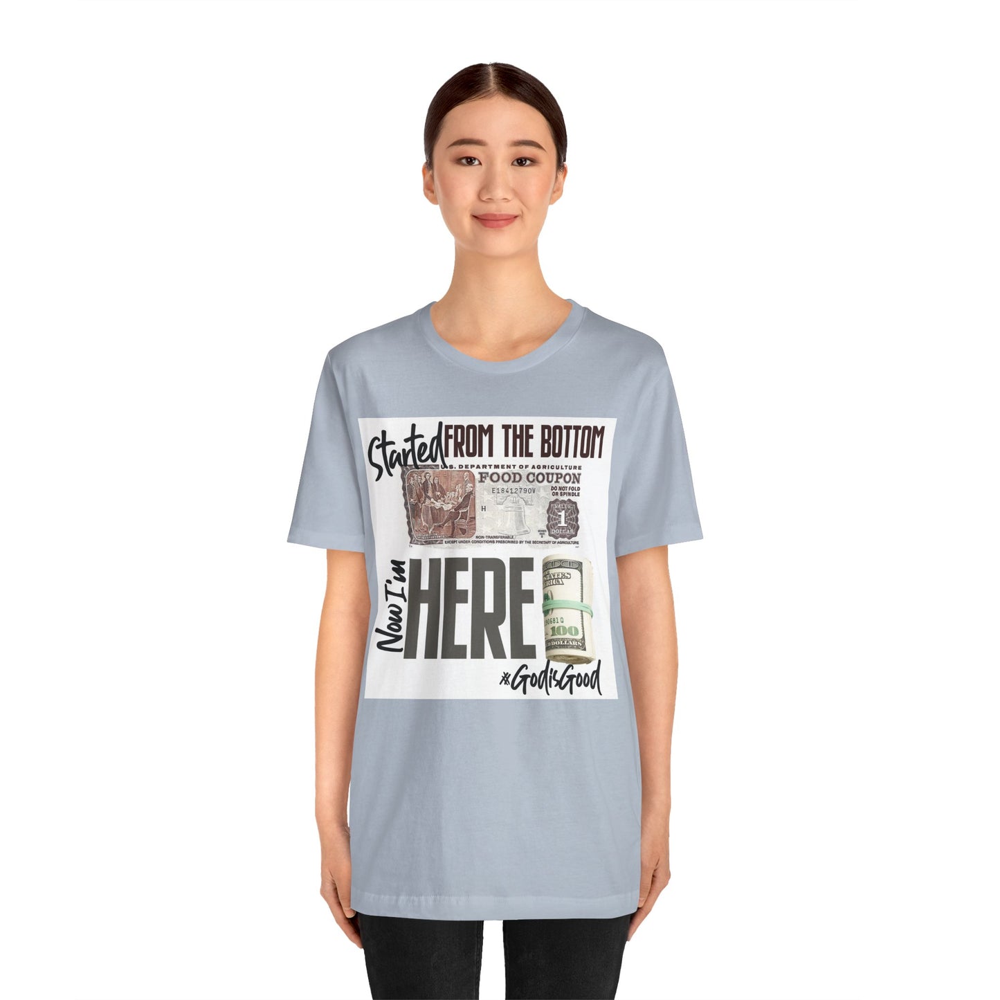 Started From the Bottom Now We Here Unisex Jersey Short Sleeve Tee
