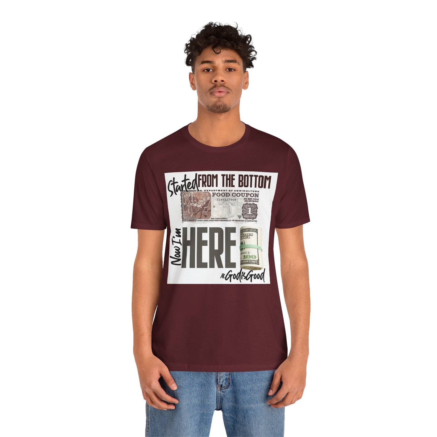 Started From the Bottom Now We Here Unisex Jersey Short Sleeve Tee