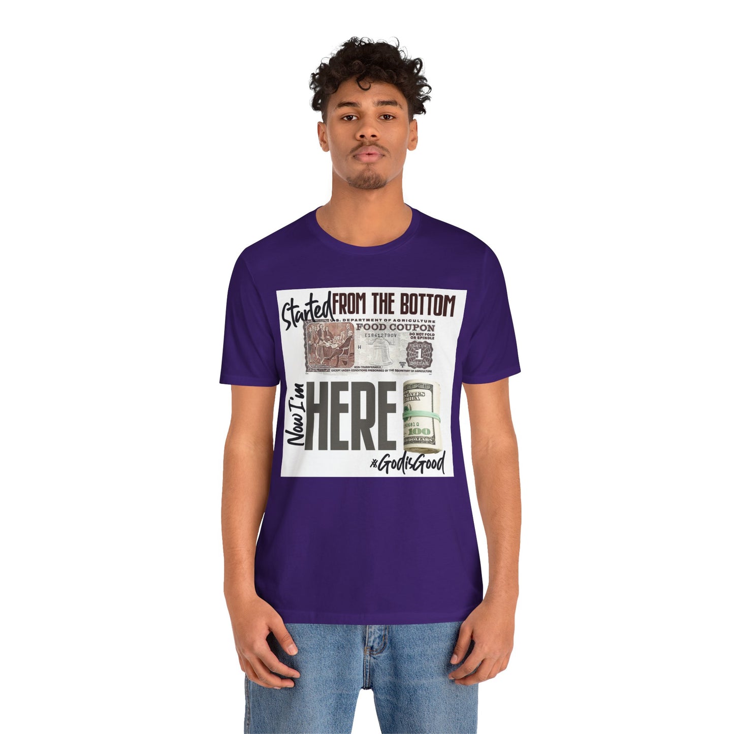 Started From the Bottom Now We Here Unisex Jersey Short Sleeve Tee