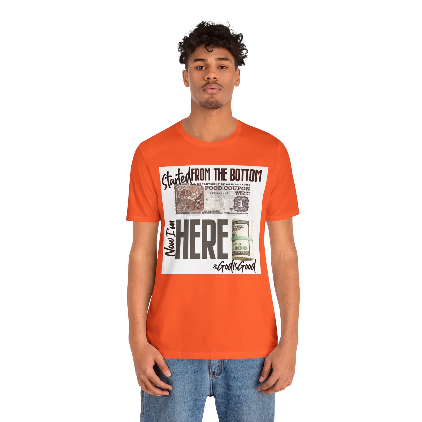 Started From the Bottom Now We Here Unisex Jersey Short Sleeve Tee